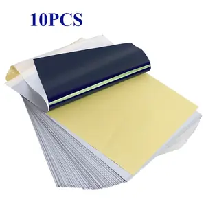 10pcs Tattoo Transfer Paper, 4 Layers, Freehand Tattoo Transfer Machine, Thermal Copier, High Quality Stencil, Easy Application