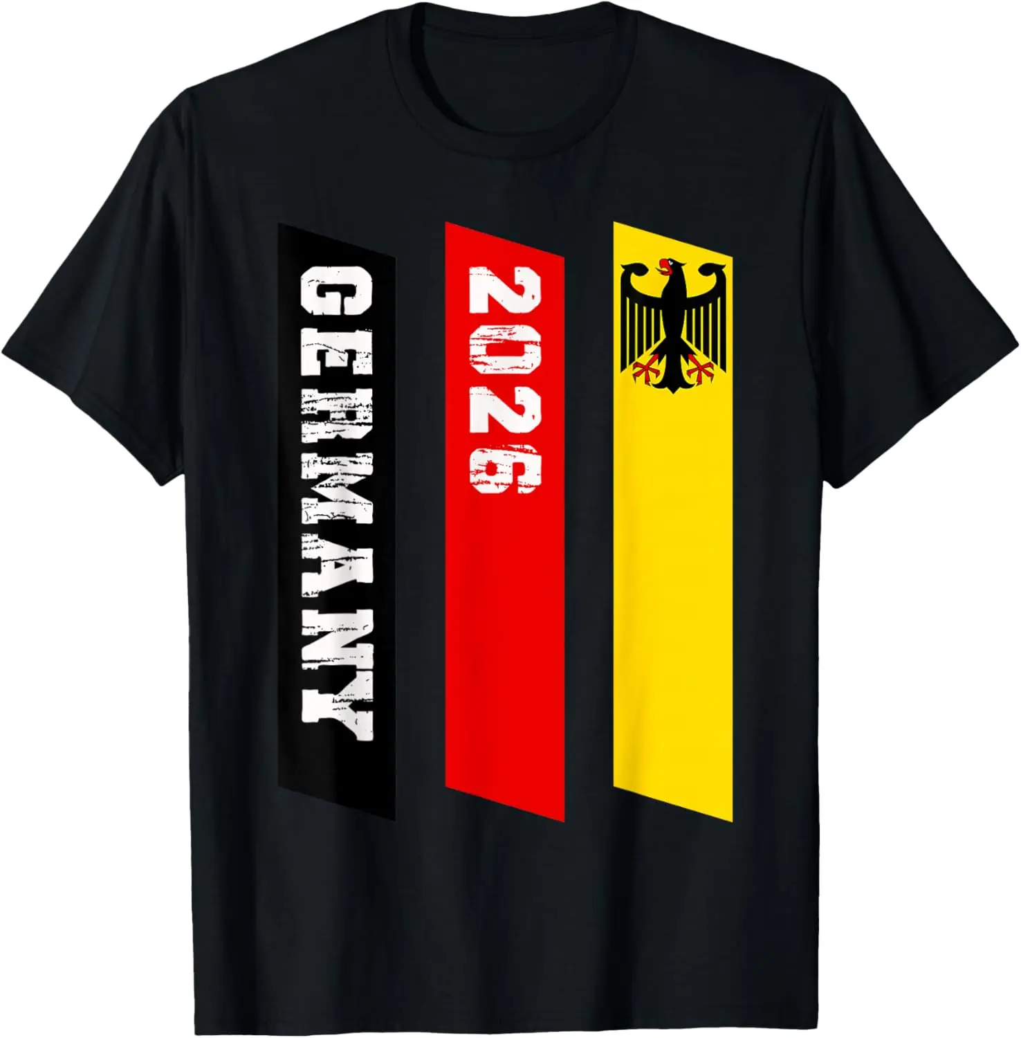 Women's 100% Cotton Germany 2026 Flag Casual T-Shirt - Round Neck, Short-Sleeve, Breathable, Comfortable, Lightweight Top