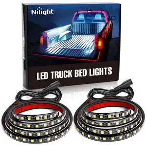Nilight - TR-05 2PCS 60 Inch 180 LEDs Bed Strip Kit with Waterproof on/Off Switch Blade Fuse 2-Way Splitter Extension Cable for Cargo, Pickup Truck, SUV, RV, Boat, Work Light