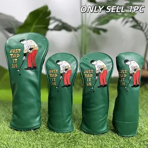 Single Player Golf Club Head Cover, Hybrid Driver Wooden Covers, Essential Golf Accessory for Courses, Stylish Design