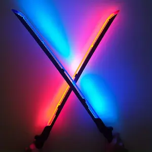 80Cm LED Samurai Sword Replica - Stunning Illuminated Prop for Events, Cosplay, and Photography Sessions