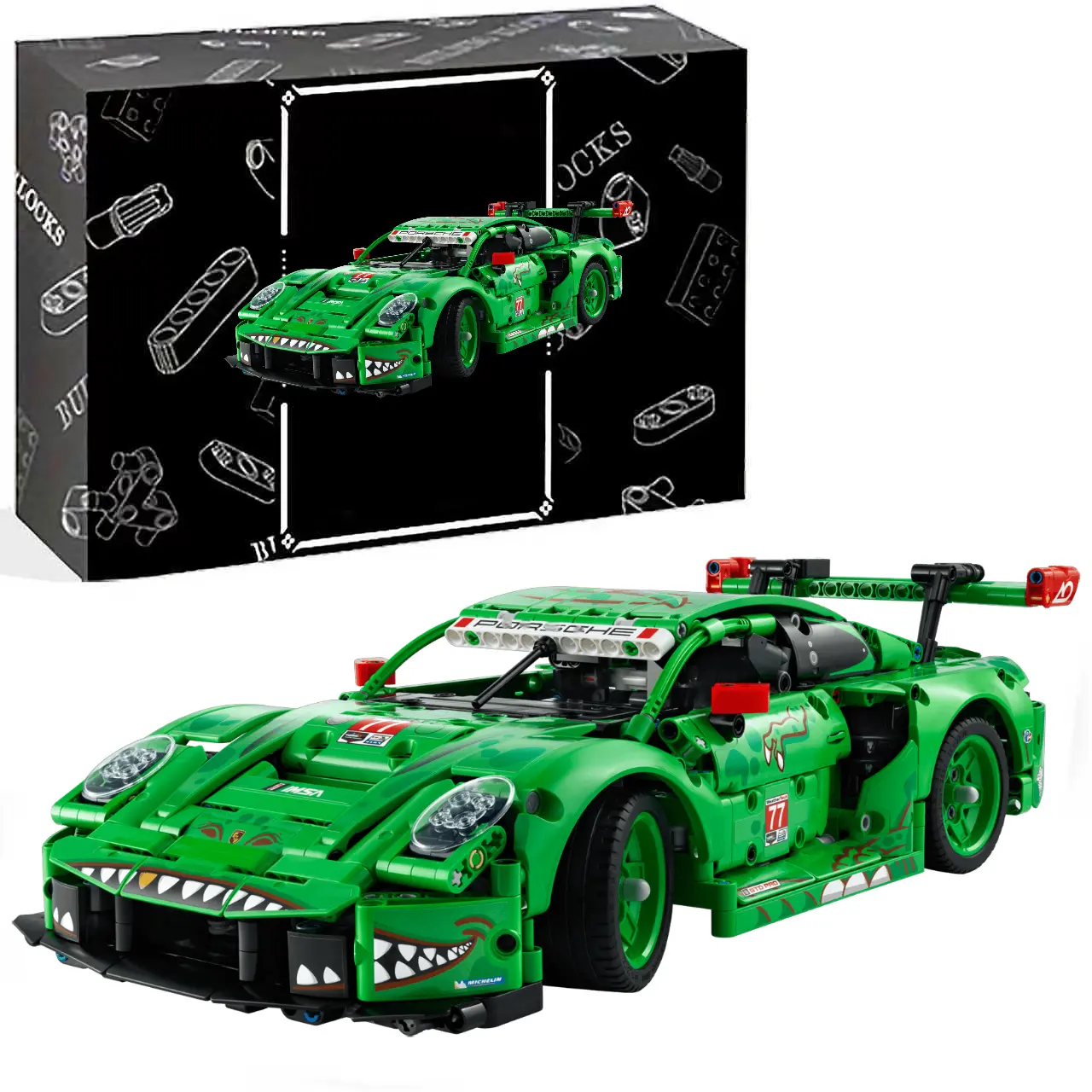 GT3 R Racing Car Building Toy for Boys & Girls - Car Toy W/Realistic Steering & 6-Cylinder Engine for Kids & Auto Fans, Ages 11+ - Gift Idea for Birthdays