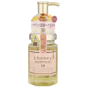 &honey Moist Shine Hair Oil, Bulgarian Fairy Rose Honey, 3.4 oz (100 ml)