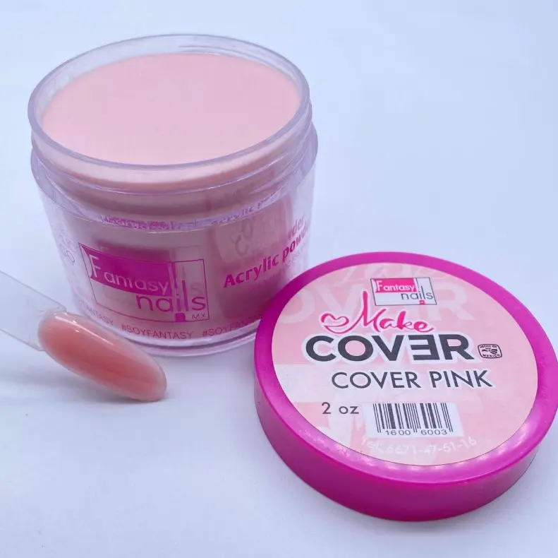 Fantasy Nails Acrylic Cover Pink Pink Powder, 2oz - Nail Tech Supplies for Beauty & Personal Care Art Projects, Acrylic Nails Supplies