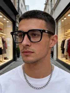 Stylish square frames blue-light blocking glasses, comfortable and durable, unisex for men and women, Suitable for travel, beach outings, parties, driving, decoration and gifting, High Quality Eyewear, Fashion Glasses, Stylish eyeglass
