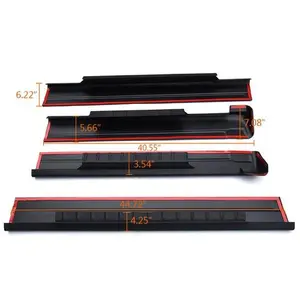 CROSSDESIGN Fit For 01-06 Silverado/GMC Sierra Crew Cab Rocker Panel Protector Guard Covers