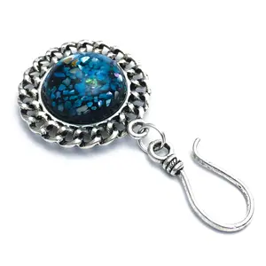 Blue Mosaic Magnetic Portuguese Knitting Pin
