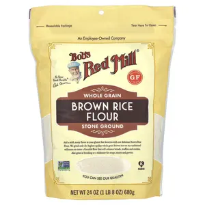 Bob's Red Mill Brown Rice Flour, Whole Grain, 24 oz (680 g)