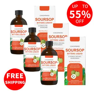 [GRAB 3 NOW]Soursop Bitters Liquid for Herbal Detox ,Digestive Health Gut Healthy Booster Immune Support & Energy - Natura Formula with  Ciguo Pomegranate  Soursop Leaf |   120ml  Plant-Based Daily Body Care Dietary Supplement Healthcare Natural Fitness