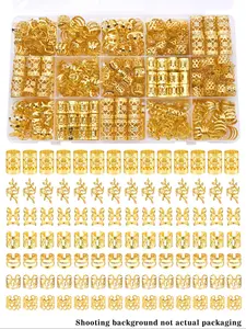 70pcs Hair Jewelry Set, Hair Cuffs & Rings, Multi-Style Hair Accessory, Adjustable Hair Beads for Braids, Locs, Dreads
