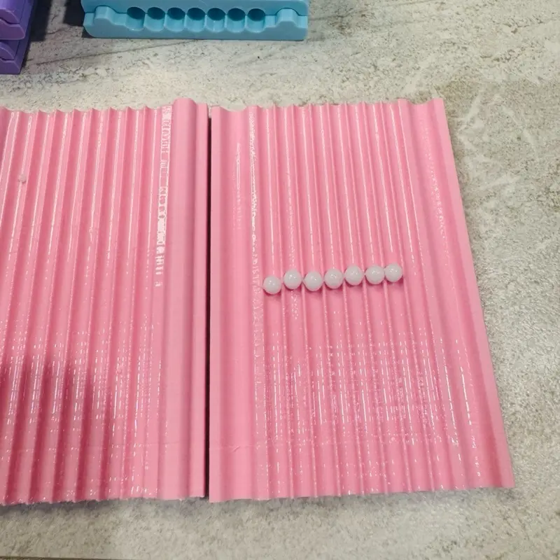 [Pink] Viral Gel Bead Roller, Nail Design Tool 2mm, 3mm, 4mm and 5mm Nail Art Nail Care