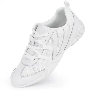 Cheer Shoes Women Outdoor Sport Shoes Tennis Athletic Flats Walking Sneakers for Girls White