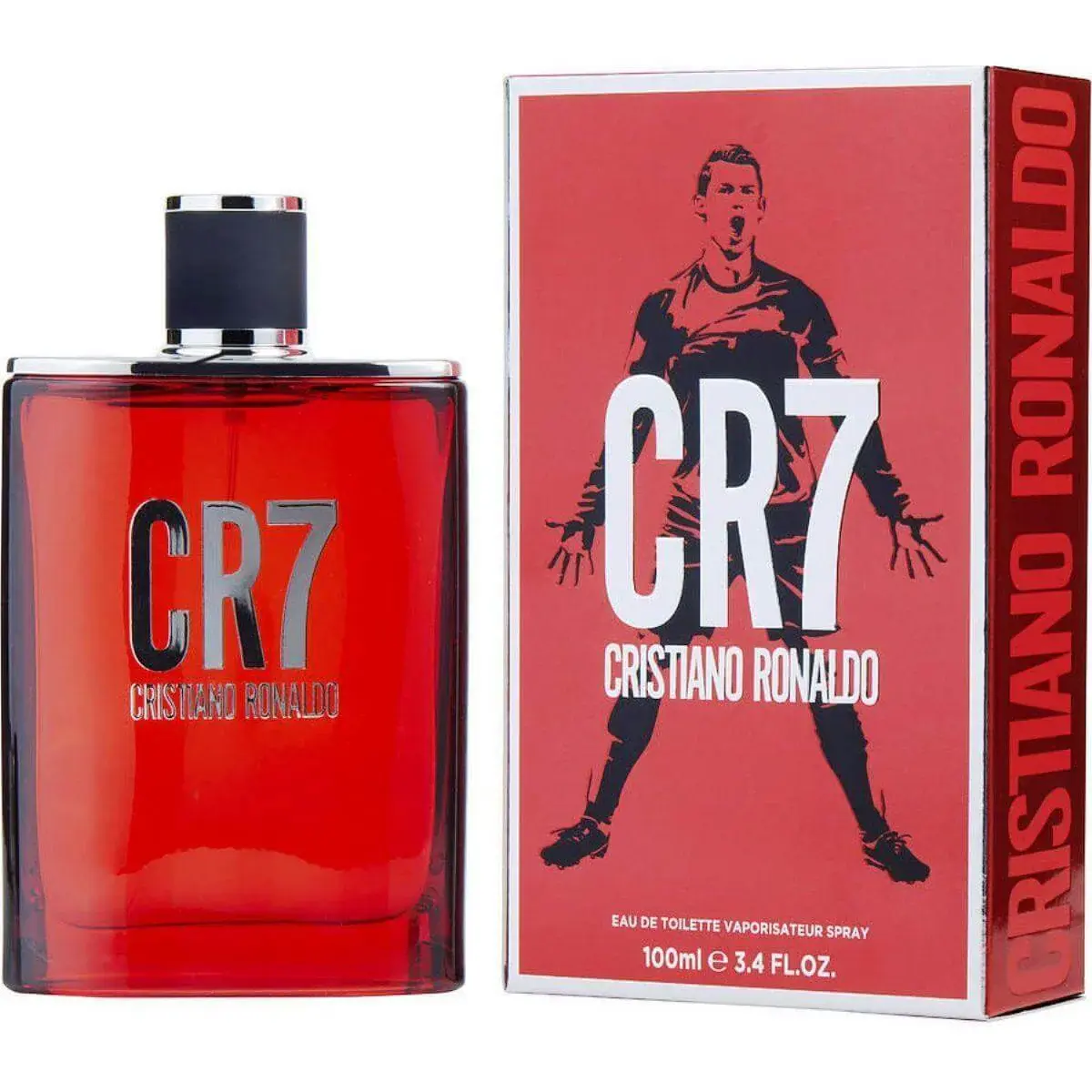 CR7 by Cristiano Ronaldo Men's Aromatic Iris EDT Cologne Spray, 3.4 fl oz, New in Box, with Amber, Artemisia, Cedarwood, Lavender, Musk, Vanilla, Spicy Notes, Amber Base, Fragrance Parfum