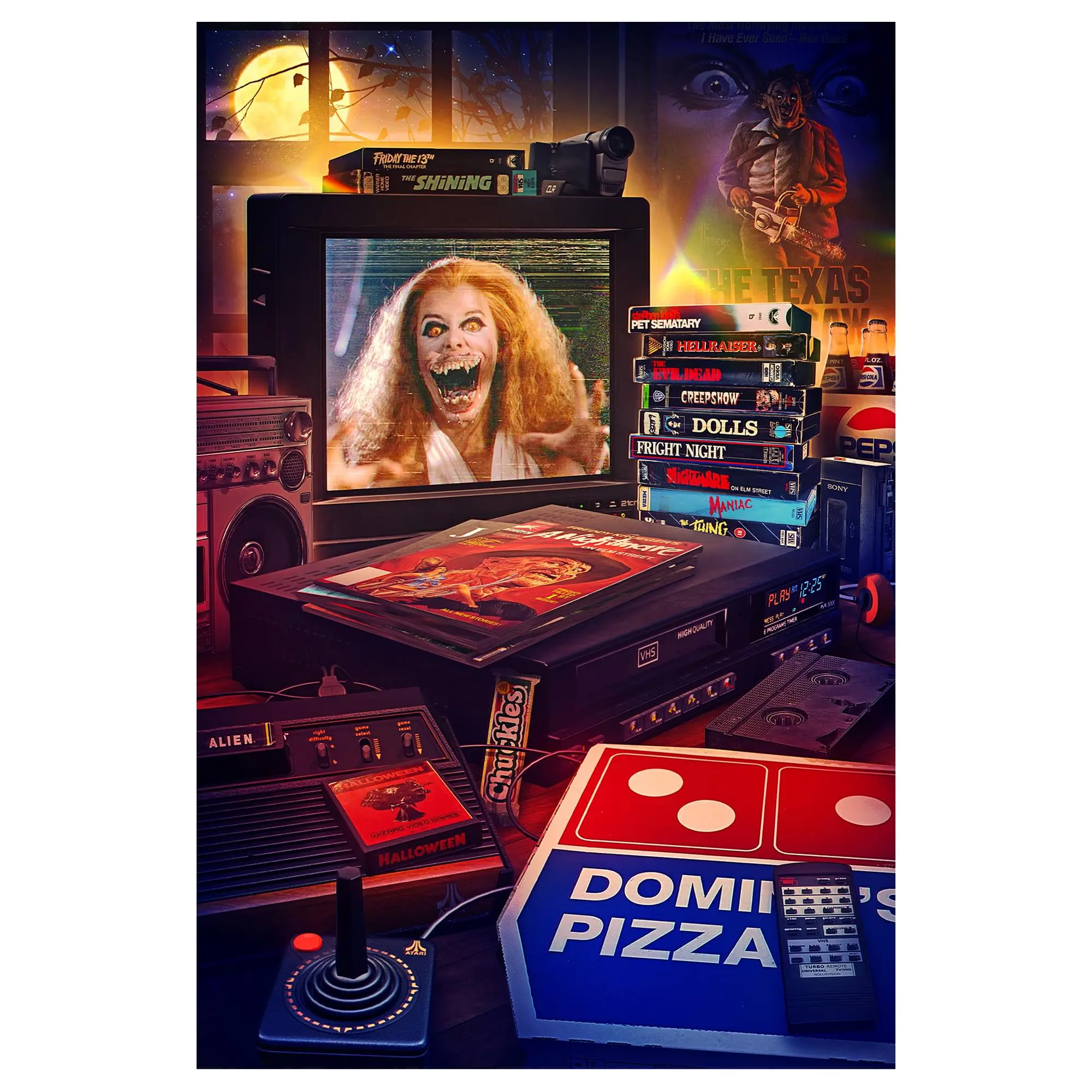 Halloween Pizza Party 1000-Piece Jigsaw Puzzle By Rachid Lotf | Toynk Exclusive Halloween Pizza Party 1000-Piece Jigsaw Puzzle By Rachid Lotf | Toynk Exclusive