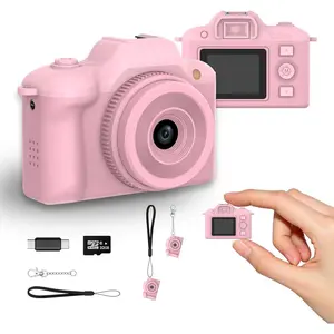 Camera, 2MP Digital Camera with 1080P  Video, 5 Filters & Flash, 32GB TF Card & OTG Adapter for Android, Ultra-Portable Pocket-Size Camera , Travel  for  ()