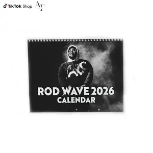 RW Music Calendar 2026, Emotional Rap Inspired Wall Calendar, Hip Hop Aesthetic Poster, 12 Month Decorative Planner, Street Art Decor