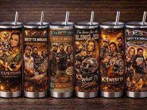 20oz K3 West TX Tumblers!! Keep Beverages Hot or Cold!