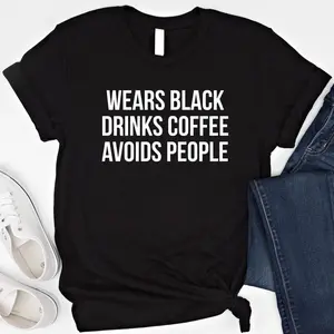 Men's humorous self-description focusing on introverted lifestyle preferences Graphic T-Shirt - Short Sleeve Crew Neck Regular Fit Casual Wear | Soft & Breathable Fabric, Durable Print, Everyday Comfort, Machine Washable, casual and minimalist with a