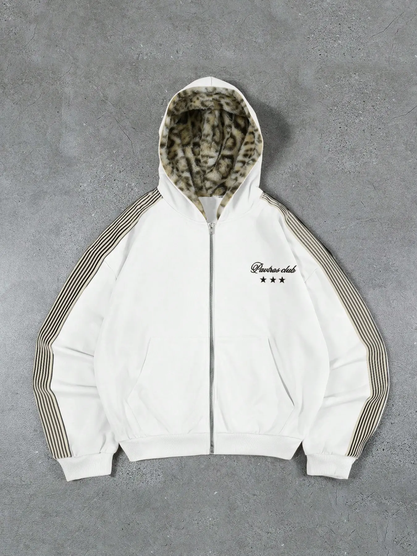 Men's Young Casual Street Fashion Vintage Trendy Hoodie, Sweatshirts, Long Sleeve Knitted Hooded Sweater, Sporty Leopard Fleece Fabric, Luxury Brand Logo, Fashion Outdoor Wear, Hoodie Print Hoodies