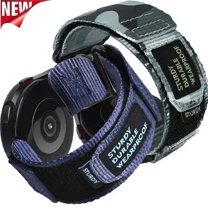 22mm 20mm Tactics Sport Strap for Samsung Galaxy Watch 6 5 4 40mm 44mm Band 6 Classic 47 43mm Nylon Loop Bracelet Active Gear S3