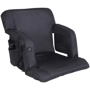 Stadium Chair Cushion with Back Support Folding Heated Stadium Seat Cushion 3 Speed Temperature Winter Warm Heated Seat Mat Electric Camping Traveling Heating Mat