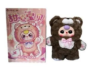 Baby Three 400% Scale V4 Sweetheart Baby Blind Box | 12+1+2 Hidden Styles | Ultra-Soft Cuddly Heart-Themed | Collector's Gift for Adults & Kids (Display/Play)