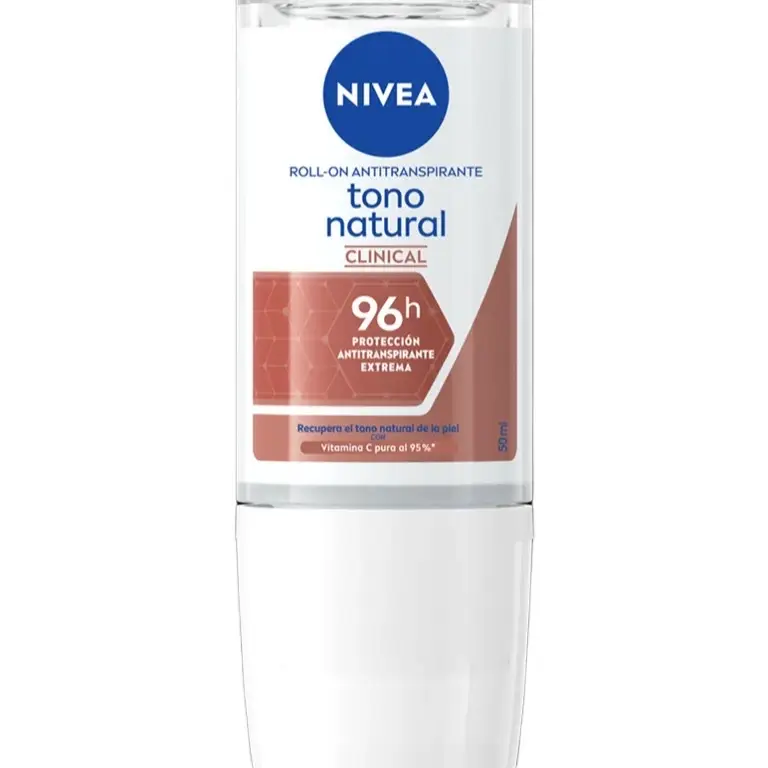 NIVEA Natural Vitamin C Deorant Tone Clinical Antiperspirant Roll-On 50ml - 96h Extreme Protection Body Care Gentle Deodorant Sweat Control Cosmetic Underarm Product