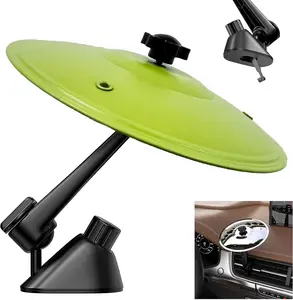 Car Crash Cymbal Air Vent, Mini Metal Drum Cymbals for Car Dashboard, Funny Musical Instruments Gadget Gift for Drummer Drivers, Suitable for All Vehicles