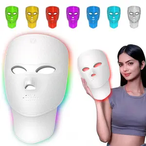 2027 New Face Neck Light Therapy Mask, Nir LED with 7 Color Options, Rechargeable Ergonomic Design, Facial Care, Perfect Holiday Gift, Personal Care Appliances