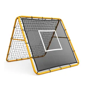 120 x 120 cm Adjustable Rebounder Net for Soccer, Baseball, and Softball – Multi-sport Back Training Net for Practicing Passes, Throws, and Control Drills, Easy Setup for Backyard or Field