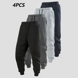 Men's Sports Casual Pants Solid Color Basic Drawstring Elastic Waist Jogger Outdoor Running Trousers Spring Autumn Sweatpants Streetwear Menswear  sweatpants men pants men Plain