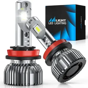 Nilight H11/H9/H8 LED Headlight Bulbs E30 Series 70W 14000LM 6500K IP67 | 2 BULBS head lamp for camping