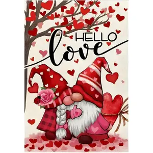 Happy Valentines Gnome Diamond Painting Kits for Adult Beginners,DIY 5D Love Diamond Art Kits Gift, Full Drill Paint with Diamond Dot Gem Art Painting for Home Decor 12x16 inch