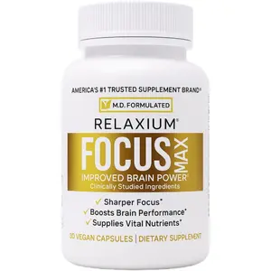 FocusMax Nootropic Brain and Focus Supplement with Mental Clarity Memory and Cognitive Support USA Made Vegan Capsules 30 Count