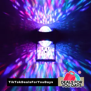 DORESSHOP Party Disco Light with Light Sensor, Disco Lamp, Baby Lights for Bedroom, Colorful Living Room Decor, Party Led Lights