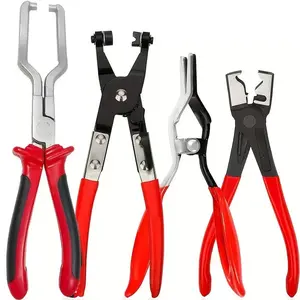 Professional Heavy Duty Hose Clamp Kit, Fuel Line Disconnecting & Dismounting Tool Set for Automotive Maintenance, Multifunctional Pipe Clamp for Car Repair, Car Accessories