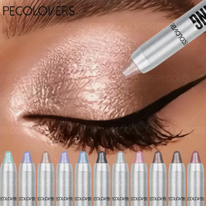 Eye Shadow Pen Glitter & Shimmer Eyeshadow Eyeliner Stick Pack Wearing Smooth Makeup Pens