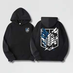 Scouts Wings Iconv X Eren Double Sides Hoodie, Attack on Titan Tee, Scouts AOT shirt, AOT Merch, Graphic Anime Shirt, Anime Clothing