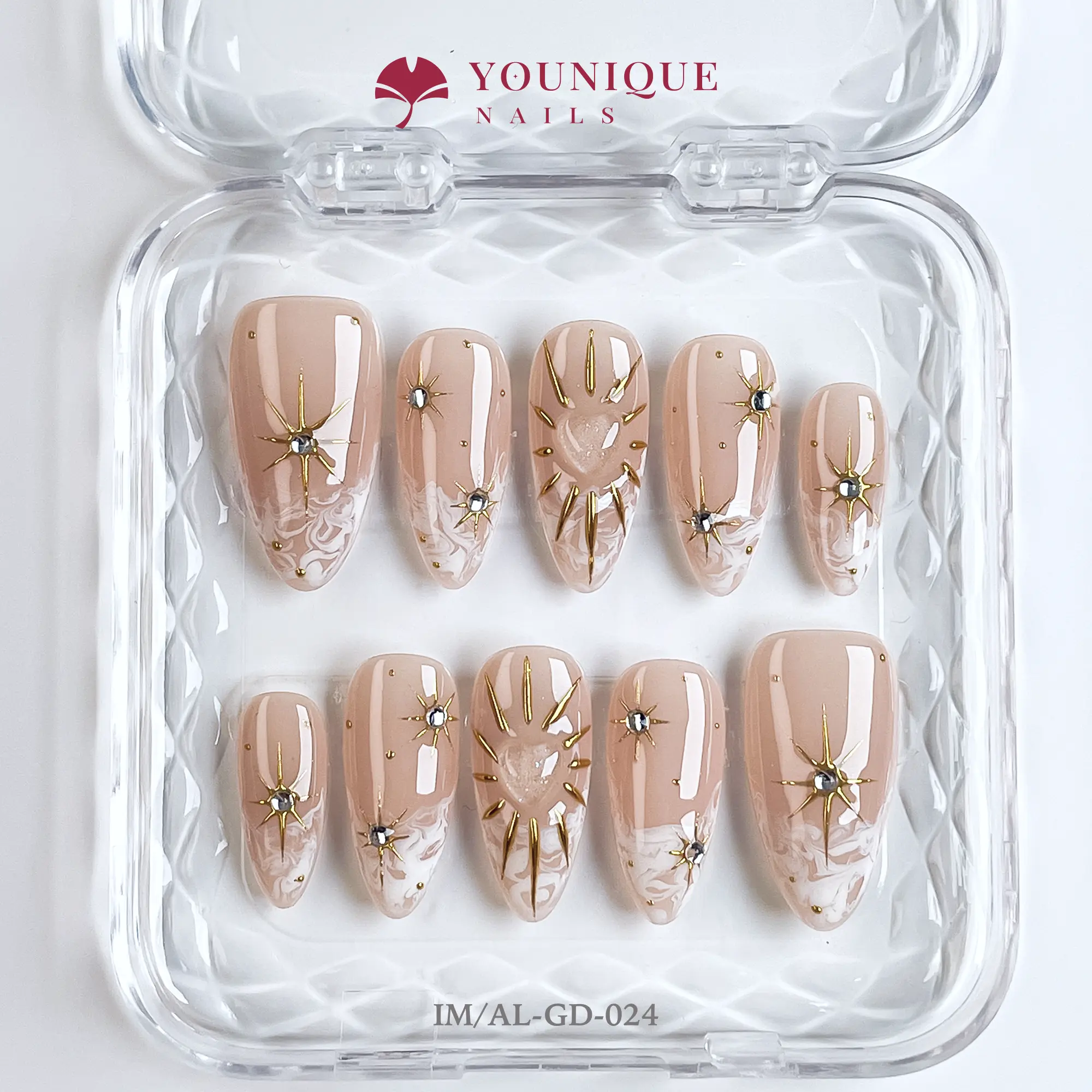 Younique Nails  | 10PCS 100% Handmade Press-On Nails | Reusable Colorful Art acrylics