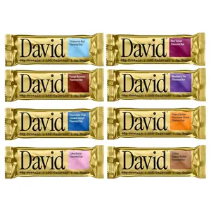 David High Protein Bars - 0g of Sugar, Low Carb, Gluten Free - 28g of Protein, 150 Calories - On-The-Go Snack - Pack of 8 - Choose Your Flavour