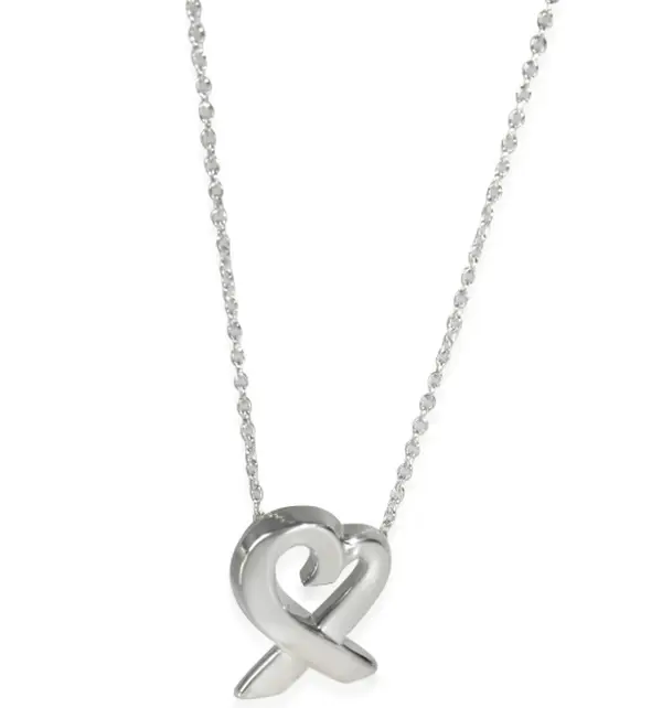 Pre-owned Tiffany & Co. Sterling Silver Paloma Picasso Loving Heart Pendant