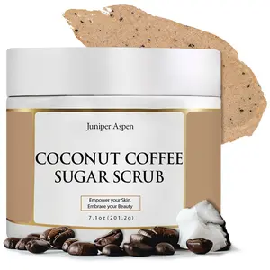 Coconut Coffee Sugar Body Scrub with Oatmeal Extract for Exfoliation - Natural Body Scrub for Women and Men Body Care Exfoliant Exfoliator