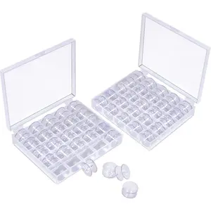 50 count Bobbins, Plastic Bobbins for  Sewing Machine, Sewing Bobbins with Bobbin Case, Bobbin for Sin-ger/Bro-Ther, Bobbins for  Sewing Machine