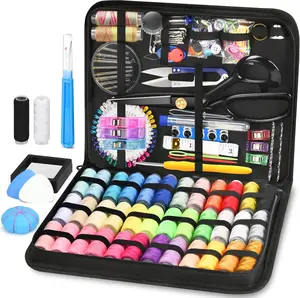 Sewing Kit for Adults with Heavy Duty Fabric , 241 count Newly Upgraded Hand Travel Sewing Kit Professional  and Thread Kit, Portable Sewing Supplies for Travel  Beginners