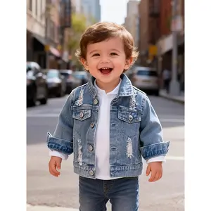 Stylish And Casual Long-Sleeve Faux Jacket Baby Boys, Suitable And Autumn