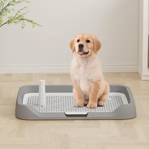 1counts dog toilet, small and medium-sized dog splash proof, dog urinal with flushing function, small dog toilet