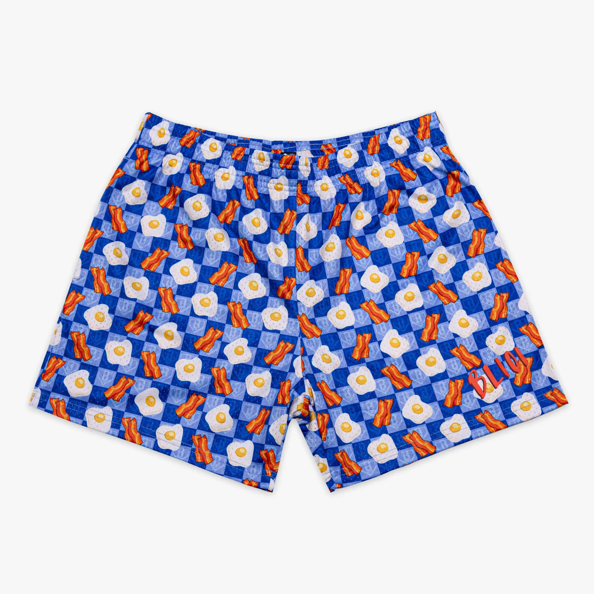 Baseball Lifestyle 101 - American Breakfast Mesh Shorts for Youth & Women | Lightweight & Breathable Summer Sports Shorts for Casual & Outdoor Style for Women & Men | Baseball Training, Gym & Everyday Activewear | Perfect Gift for Him