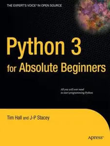 USED Book - Python 3 for Absolute Beginners by Hall, Tim (Paperback) - english