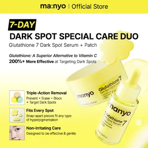 [manyo] Glutathione 7 Dark Spot Serum & Patch — Dark Spot Care Hydrogel Spot Serum for Face, Dark Spot Care, Hyperpigmentation & Tone Correction, Korean Skin Care