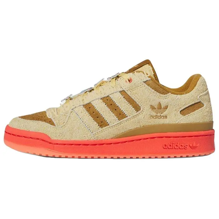 Adidas The Grinch X Originals Forum Low CL2023 Versatile Durable Non-slip Skate Shoes Men's Brown ID8896
